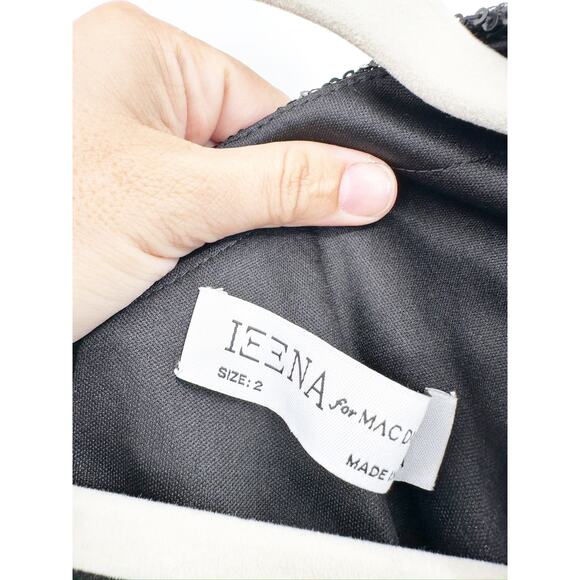 Mac Duggal 26716 Black Sequined One Shoulder Flare Leg Jumpsuit Size 2 NWT - Picture 6 of 7